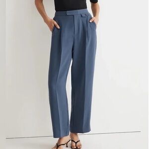 Madewell The Rosedale High Waist Crepe Straight Leg Pants